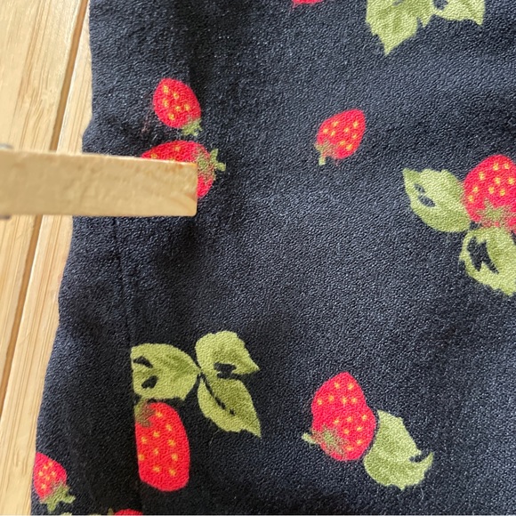 Reformation Black Strawberry Print Tank Top - Picture 13 of 13